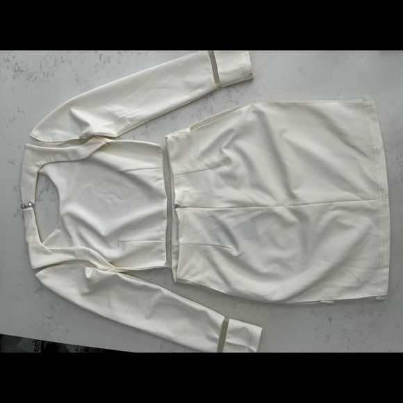 White Mini Backless Dress - Picture 3 of 3